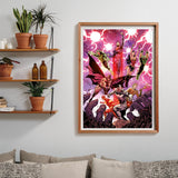 Clementoni - DC Comics Justice League League-1000 Pieces, Vertical, Fun for Adults, Superhero Puzzle, Made in Italy, Multicoloured, 39853 Clementoni