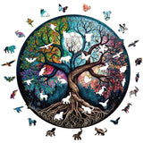 Wooden Puzzle for Adults, 200 Piece Irregular Animal Shaped Wooden Jigsaw Puzzles, Unique Puzzles for Adults, Creative Gift for Teenagers and Adults (The Pattern is Protected by Copyright) WHJSG