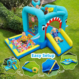 Culaluva Inflatable Bounce House: Jump Bouncer Castle Slide Combo - 7 in 1 for Kids 3-6 - with 370W Blower - for Indoor Outdoor Play CulaLuva