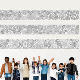 Pasimy 3 Pieces Giant Coloring Posters 11.8 x 118 Inch Mandala Animals Jumbo DIY Drawing Paper Large Coloring Sheets Pages Huge Mandala Drawing Banner for Adult Kids Home Classroom Craft Art Activity Pasimy