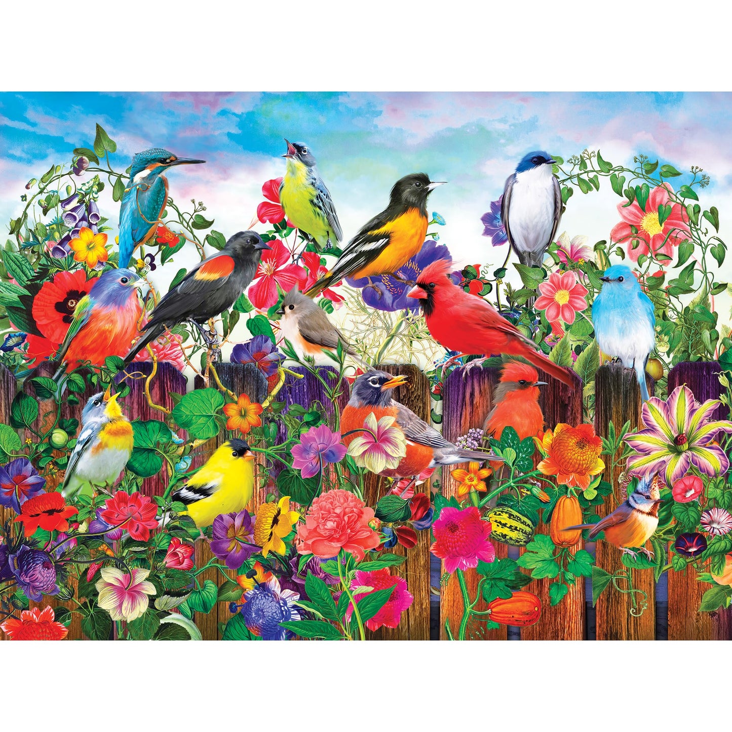 RoseArt - Kodak Premium - Birds and Blooms - 550 Piece Jigsaw Puzzle for Adults