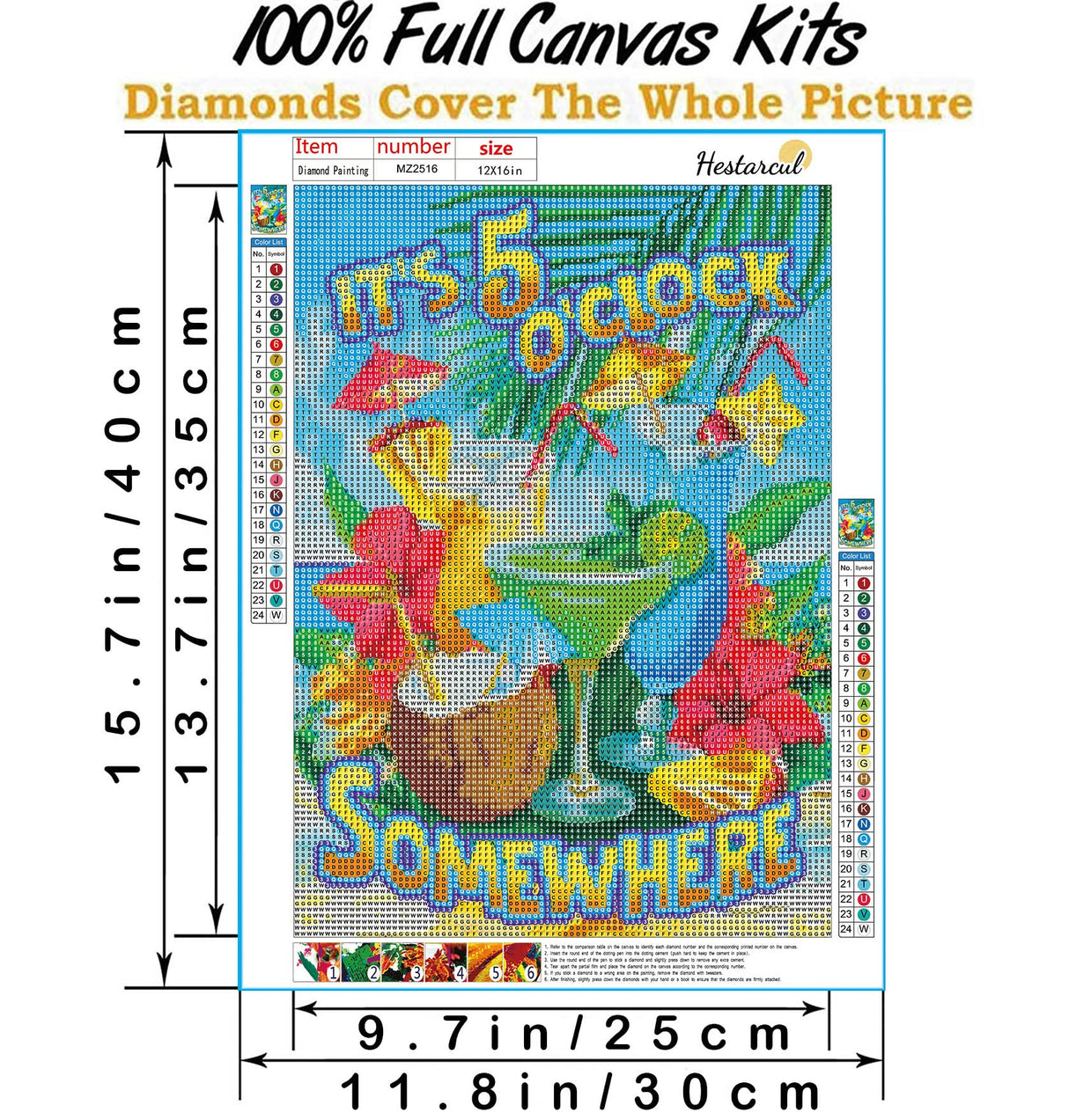 Hestarcul 5D Diamond Painting Kit,Diamond Art Kits for Adults Round Full Drill,Paint with Diamonds for Gift,Wall Décor Hestarcul