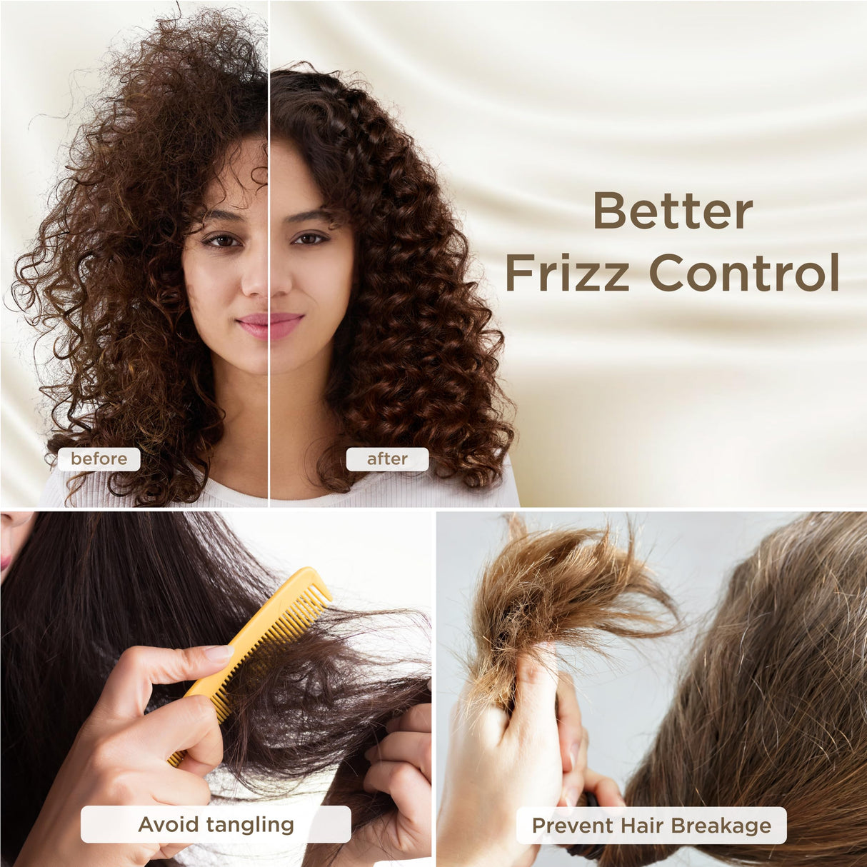 Bedsure Satin Pillowcase for Hair and Skin Queen - Pure White Silky Pillowcase - Set of 2 with Envelope Closure, Similar to Silk Pillow Cases, Gifts for Women Men, 20x30 Inches Bedsure