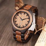 Personalized Wood Watch for Men Engraved Men's Wooden Watch Customized Anniversary Birthday Watch for Husband Dad Son LMWOOD
