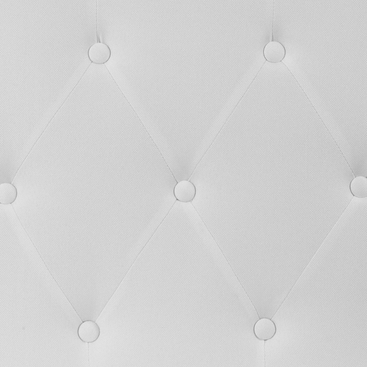 EMMA + OLIVER Tufted Upholstered Twin Size Headboard in White Fabric EMMA + OLIVER