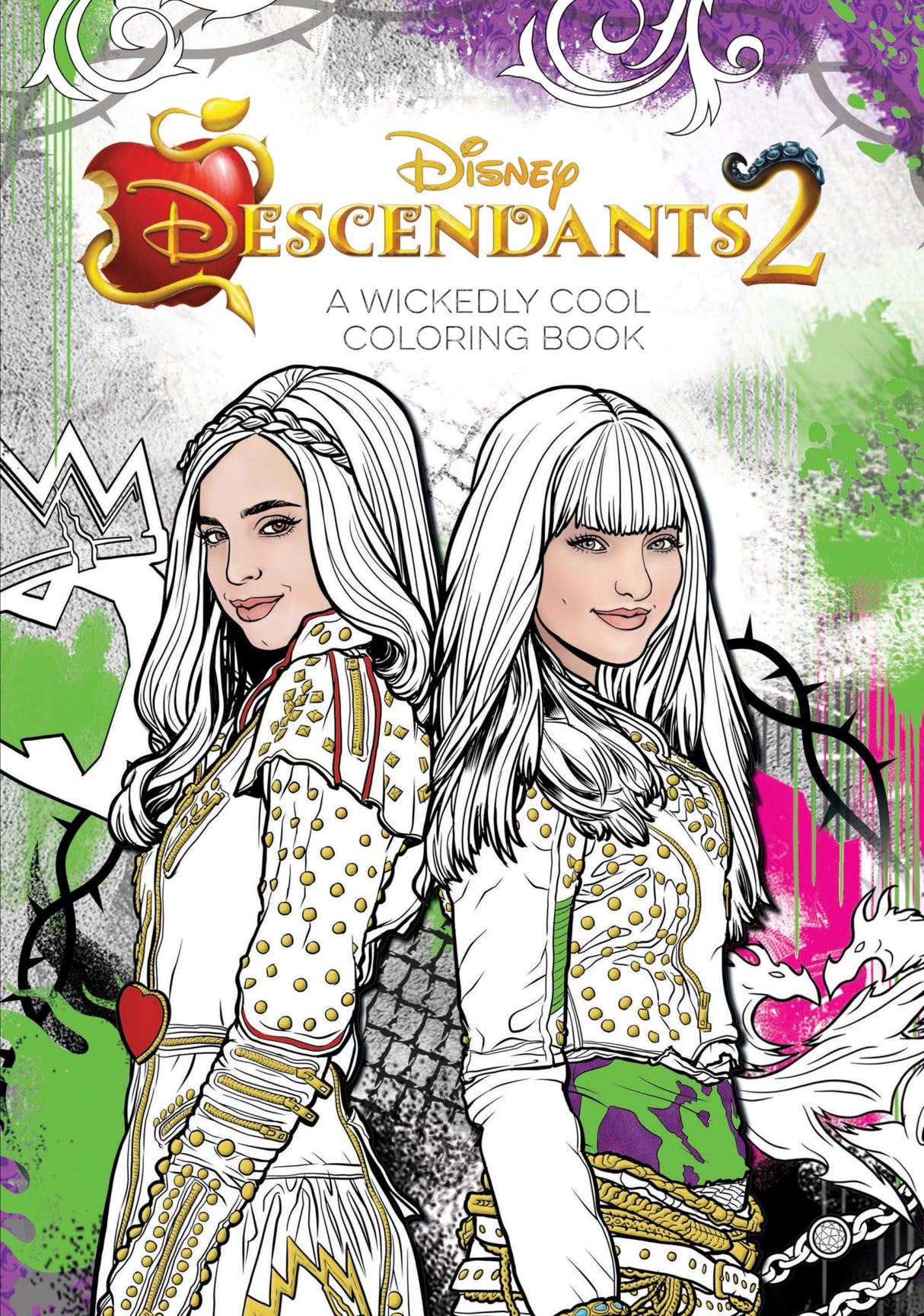 Descendants 2: A Wickedly Cool Coloring Book (Art of Coloring) Disney