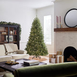 National Tree Company Pre-Lit Artificial Full Christmas Tree, Green, Dunhill Fir, White Lights, Includes Stand, 7.5 Feet National Tree Company