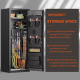 INTERGREAT [2024 New 8-10 Rifle Gun Safe, Gun Safes for Home Rifle and Pistols with Keypad, Gun Cabinet for Rifles and Shotguns with Pocket and Removable Shelf, Long Gun Safe, Easy Assemble INTERGREAT