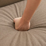 HUIMO 60'' Loveseat Sofa, Love Seat Couches for Living Room, Small Sofa with Solid Wood Frame, Button Tufted Sofa Couch for Bedroom, Office, Apartment (Brown) HUIMO