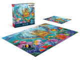 Ceaco - Steve Sundram - Turtle Flight - 500 Piece Jigsaw Puzzle – Oversized Pieces – Easy to Hold – EZ Hold Ceaco