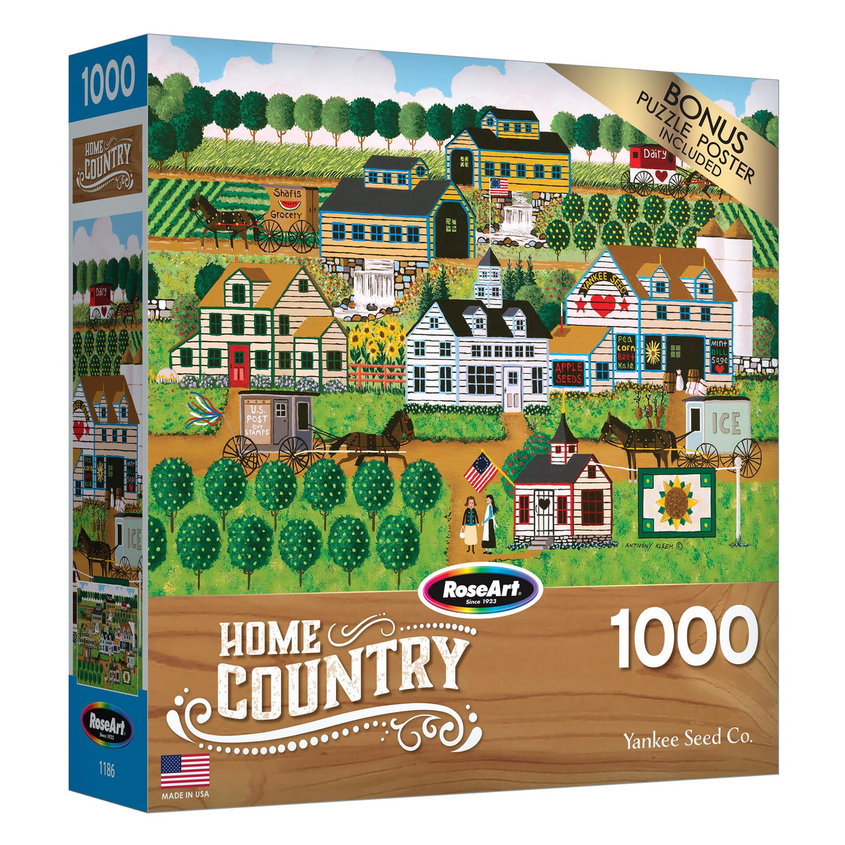 RoseArt - Home Country - Yankee Seed Co. - 1000 Piece Jigsaw Puzzle for Adults RoseArt