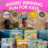 Craftikit ® Award-Winning Unicorn and Princess Foil Art & Rainbow Scratch Art for Kids- 2-in-1 Arts and Crafts Kit for Kids Ages 4-10 - Unicorn Crafts for Girls Ages 4, 5, 6, 7, 8, 9, 10 Craftikit