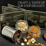 DIY Whiskey Gifts for Men - DIY Whiskey Infusion Set - Whiskey Making Kit - Whiskey Decanter Set with Botanicals & Wood Chips - Bourbon Decanter & Whiskey Birthday Gifts for Men Krafterize