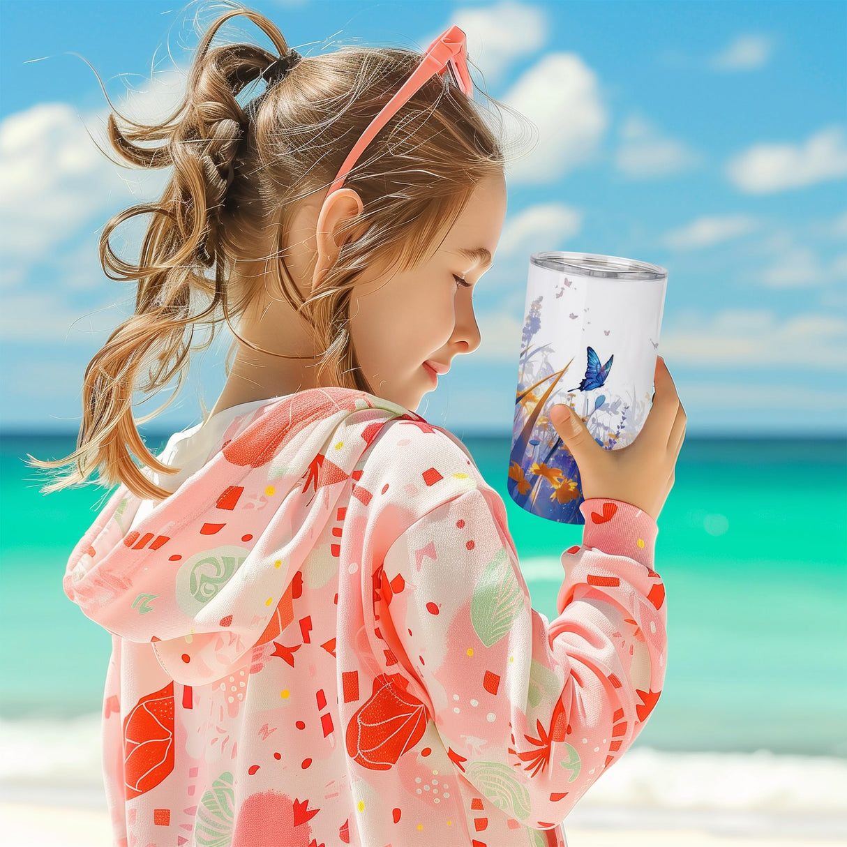 Joyclub 4 Pack 12 oz Sublimation Tumblers Stainless Steel Skinny Straight Sublimation Tumbler with Lid and Straw Ideal for DIY Gifts, Tea, Coffee，Wine Joyclub