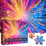 Impossible Puzzles for Adults 1000 Piece, Hard Difficult Puzzles Light, Colorful Rainbow Gradient Puzzle, Challenging Jigsaw Puzzles PICKFORU