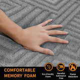 ESHINE California King Memory Foam Mattress 14 inch - 14 inch Mattress with Cooling Gel Memory Foam for Pressure Relief, Green Tea Mattress in a Box for Back Pain, CertiPUR-US Certified, Dark Grey ESHINE