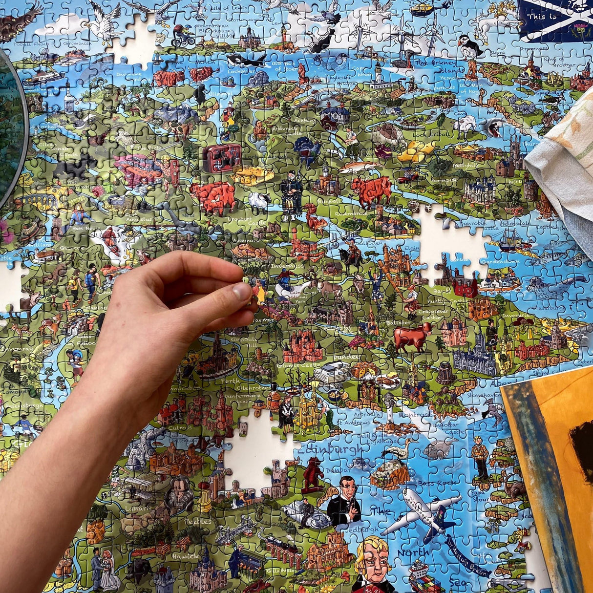 This is Scotland 1000 Piece Jigsaw Puzzle | Map Jigsaw Puzzle | Sustainable Puzzle for Adults | Premium 100% Recycled Board | Great Gift for Adults | Gibsons Games Gibsons