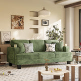 Homall Couch for Living Room, 83" Couches with Soft Deep Seats, Modern Sofa 3 Seater in Corduroy for Apartment, Bedroom (Green) Homall