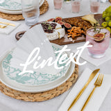 200 Linen-Feel Lunch Napkins - Disposable Cloth-Like Luncheon Paper Napkins - Soft and Absorbent Cloth-Like Napkins For Kitchen, Parties, Weddings, Dinners or Events (Pack of 200) LINTEXT