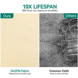 YITAHOME Hanging Egg Swing Chair Egg Chair Wicker Indoor Outdoor Hammock Egg Chair with Cushions 330lbs for Patio, Bedroom, Garden and Balcony, Beige (Stand not Included) YITAHOME