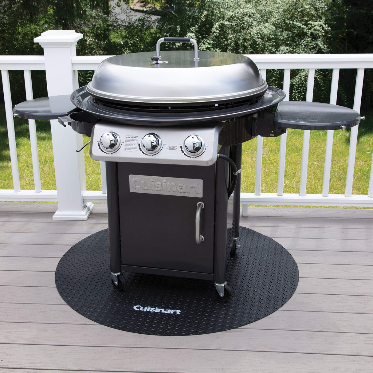 Cuisinart CGMT-046, 46" Circular Grill Mat, Mat-46, Black Cuisinart