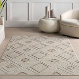 nuLOOM Aviana Transitional Geometric Area Rug, 5x8, Aviana Beige nuLOOM
