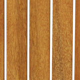 Sunnydaze Folding Meranti Wood Outdoor Dining Table with Umbrella Hole - Foldable Teak Patio Table - Teak Oil Finish - Octagon Sunnydaze