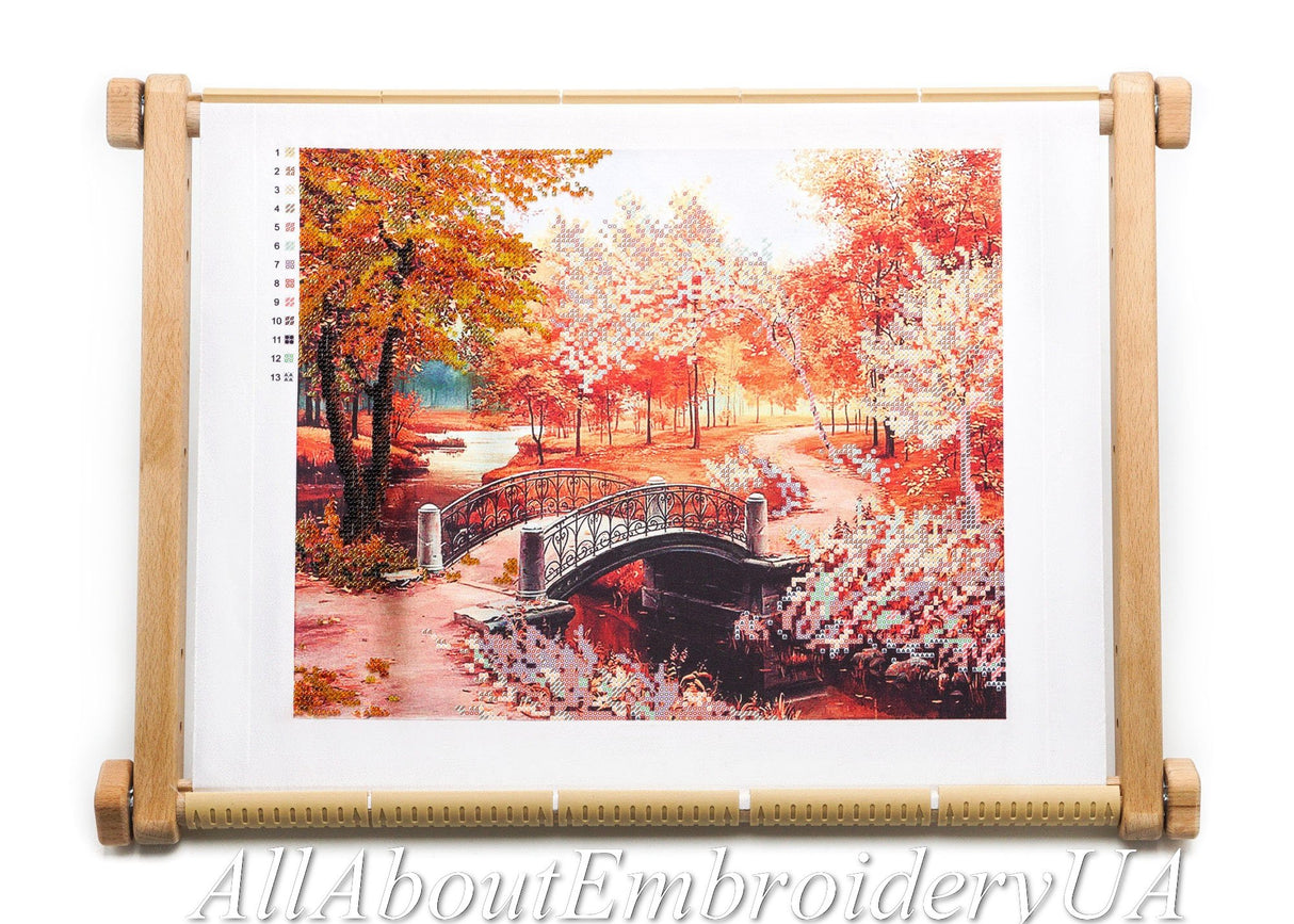 Needlepoint Embroidery Tapestry Scroll Frame Made of Organic Beech, Wooden Cross Stitch Frame, Needlepoint Holder, Stitching Frame (15.7" х 22") AllAboutEmbroideryUA