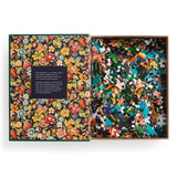 Galison Liberty Vista – 500 Piece Book Puzzle with Iconic Botanical Liberty Heirloom Print Artwork Packaged in Magnetic Keepsake Book Sized Box Galison