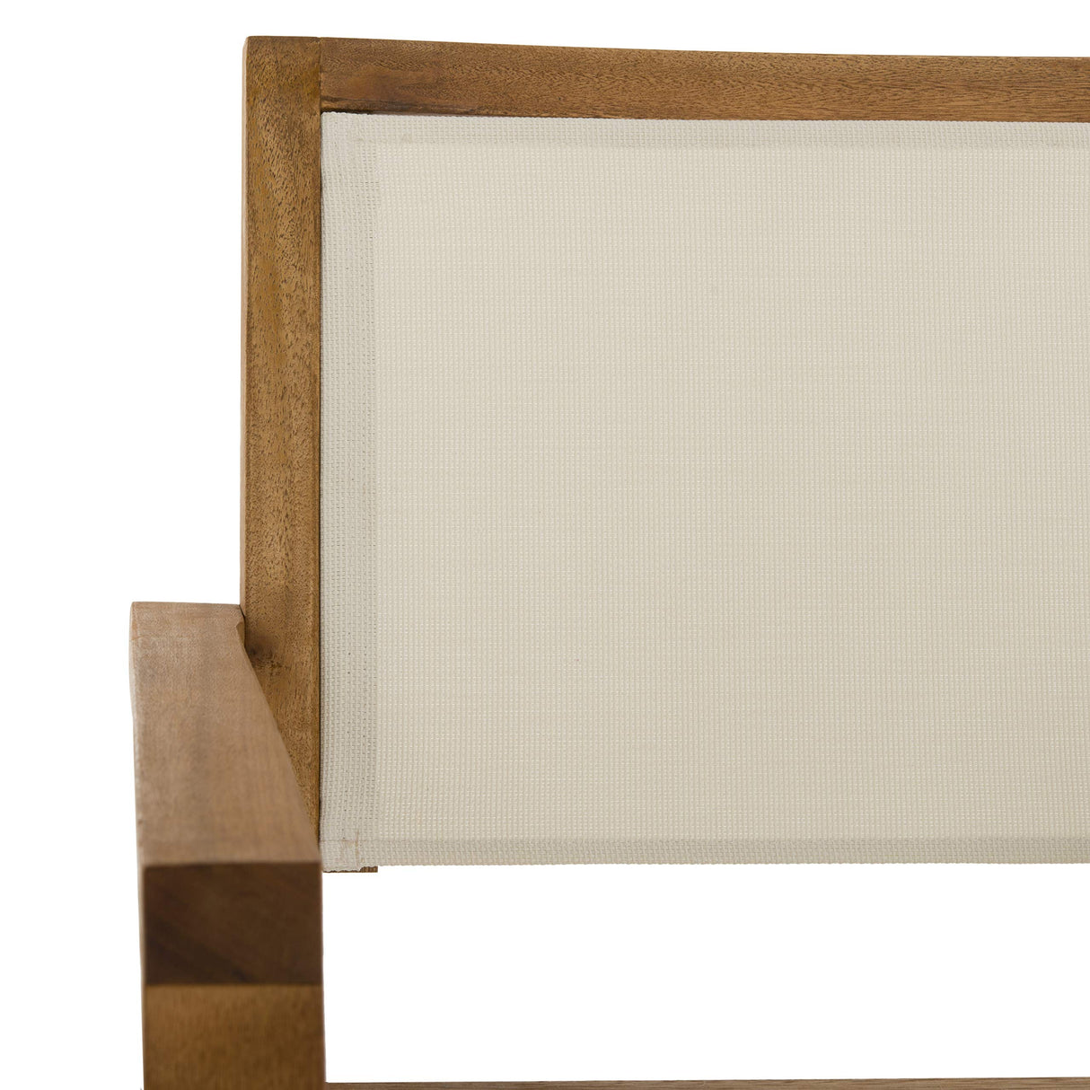 SAFAVIEH Outdoor Collection Chante Teak 35.4" Round Table 5 Piece Dining Set SAFAVIEH