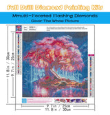 KINPLUB 5D Diamond Painting Kits for Adults, Tree of Life Diamond Art Kits for Adults Beginners, DIY Full Round Drill Paint by Diamonds, Home Wall Decor 12x12 Inch KINPLUB