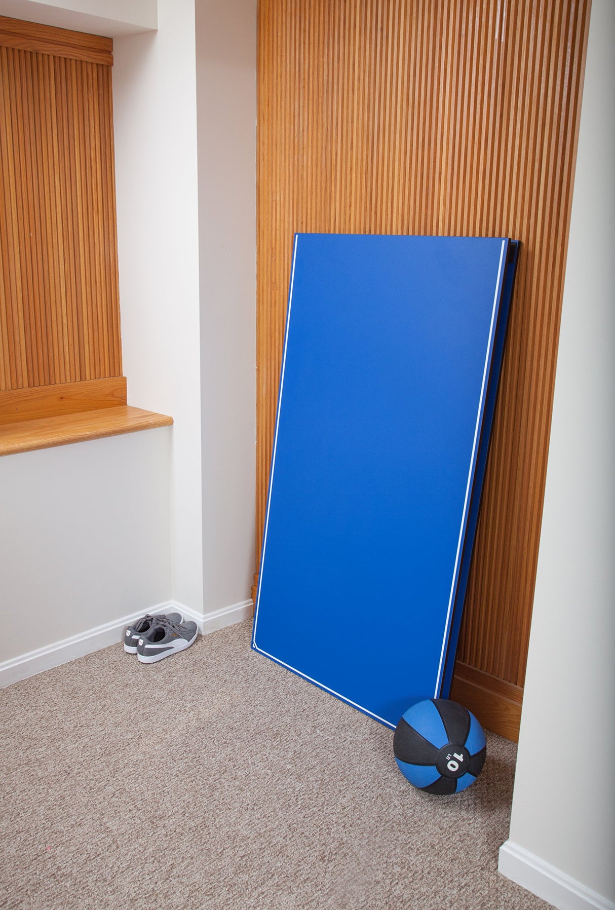 JOOLA Tetra - 4 Piece Ping Pong Table Top for Pool Table - Includes Ping Pong Net Set - Full Size Table Tennis Conversion Top for Billiard Tables - Easy Assembly & Compact Storage - Incl. Foam Backing JOOLA