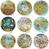 Unicorn Jigsaw Puzzle for Kids Ages 5-8 - 150 Piece Round Unicorn Kids Puzzles - Princess Puzzle with Fairies and Animals Made with 100% Recycled Card by boppi boppi