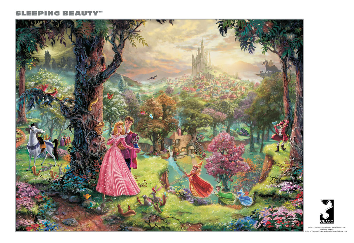 Buffalo Games - Silver Select - TK Disney - Thomas Kinkade: Sleeping Beauty - 1000 Piece Jigsaw Puzzle for Adults -Challenging Puzzle Perfect for Game Nights - Finished Size is 26.75 x 19.75 Ceaco