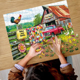 300 Pieces Puzzle for Adults | Country Life Puzzle | Recycled Cardboard Large Piece Jigsaw Puzzles 300 Pieces | Challenging Game Home Decor Birthday Party Gift Toy for Adults Kids Seniors 20.5*15 inch Maiqufa