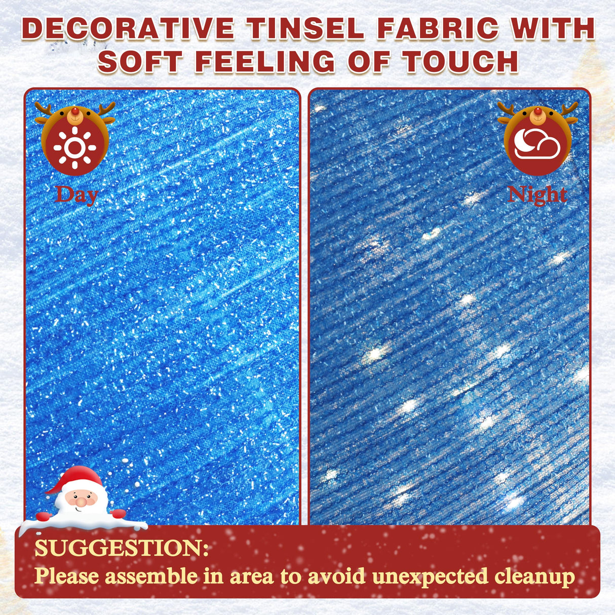 Yardenaler 3-Piece Pop-Up Christmas Ball Set with 90 LED Lights for Christmas Decoration, Pre-Lit Iridescent Christmas Ball Ornaments Decor with Base, 3D Glittered Standing Holiday Display for Outdoor Yardenaler