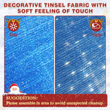 Yardenaler 3-Piece Pop-Up Christmas Ball Set with 90 LED Lights for Christmas Decoration, Pre-Lit Iridescent Christmas Ball Ornaments Decor with Base, 3D Glittered Standing Holiday Display for Outdoor Yardenaler