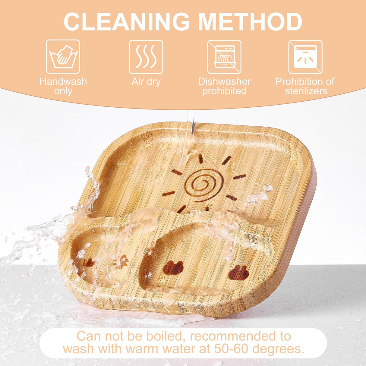 BABY REMEMBER Suction Plates Bowls Set for Baby Toddler Non-Toxic Bamboo Feeding Set with Silicone Fork & Spoon (Green Feeding Set) BABY REMEMBER