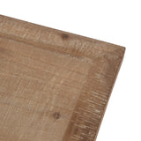 Kate and Laurel Wyldwood Farmhouse Wooden Desk, 46 x 24 x 30, Brown and White, Rustic Carved Wood Computer Desk for Functional and Stylish Home Office Decor Kate and Laurel