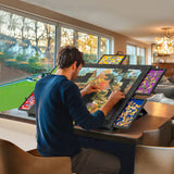 LAVIEVERT 1500 Piece Tilting Jigsaw Puzzle Board with 2-in-1 Puzzle Stand & Cover, Lightweight Puzzle Boards with 6 Drawers, Portable Felt Puzzle Table Puzzle Storage for Adults - Dark Gray LAVIEVERT