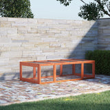 PawHut Large Wooden Rabbit Hutch Bunny Hutch Small Animal Habitat Enclosure Outdoor Run and Lockable Doors, Natural PawHut