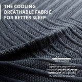 EGOHOME 14 inch Hybrid King Mattress, Memory Foam Pocket Spring Mattress with Cooling Cover, Bed in a Box, CertiPUR-US Certified, Made in USA, 76”x80”x14” Black MLILY