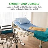 YPCBYNBS Wooden Transfer Board,Made of Heavy-Duty Hardwood for Transferring Disabled Patient,Elderly,Seniors Between Wheelchair,Bed,Commode,or Chair,30" with Two Hand Cutouts YPCBYNBS