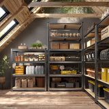 DurayLoly 78" H Metal Shelving 6 Tier Garage Shelving Adjustable 2400LBS Storage Shelves Heavy Duty Pantry Shelves for Kitchen Closet Basement Warehouse DurayLoly