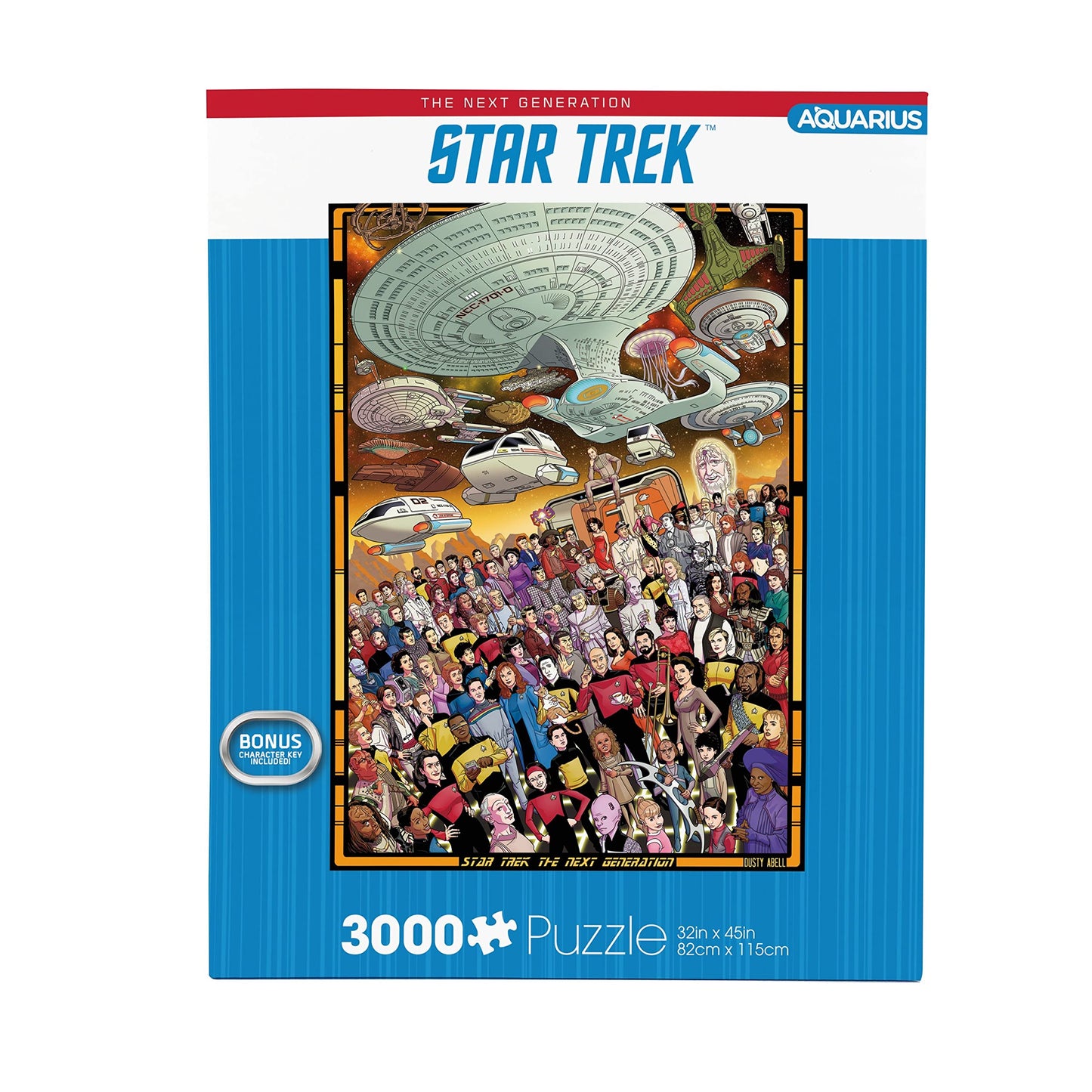 Aquarius Star Trek Next Gen Puzzle (3000 Piece Jigsaw Puzzle) - Officially Licensed Star Trek Merchandise & Collectibles - Glare Free - Precision Fit - 32 x 45 Inches