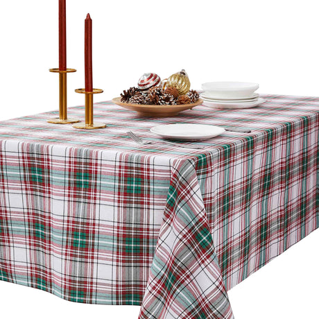 Avanti Linens - Tablecloth, Yarn-Dyed Tabletop Accessories, Christmas Decorations, 60" x 102" (Holiday Plaid Collection) Avanti Linens