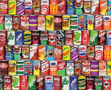 Springbok - Retro Refreshments - 1000 Piece Jigsaw Puzzle- Vintage soft drink can collage to challenge your brain Springbok