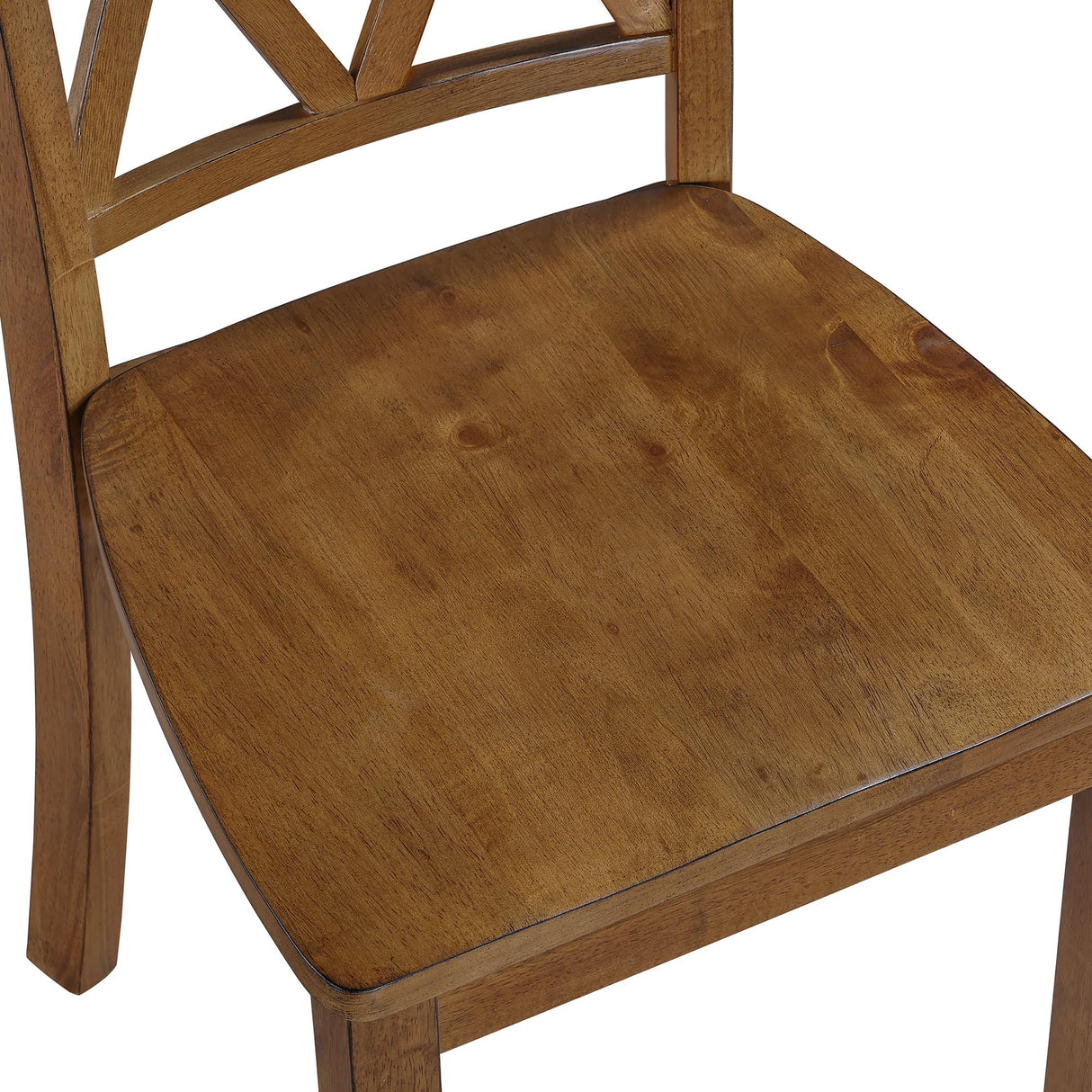 DUHOME Dining Room Chairs Set of 2,Farmhouse Dining Side Chairs with Cross Back Wooden Kitchen Chairs for Home Kitchen, Dining Room Antique Walnut DUHOME