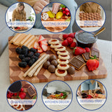 Handmade 3D Checkered Cutting Board with Feet - End Grain Wooden Chopping Board Butcher Block - Large Wood Serving Board Charcuterie Platter Made Artistic Chef's Kitchen