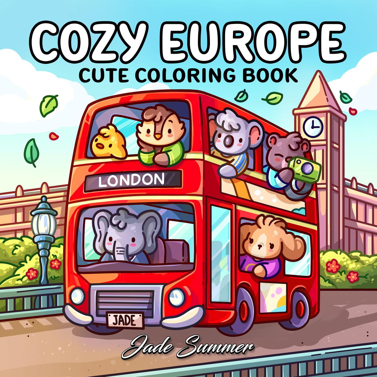 Cozy Europe: Cute Coloring Book for Adults and Teens with Charming Characters and Delightful European Scenes for Relaxation (Cozy Coloring Books) WoodArtSupply